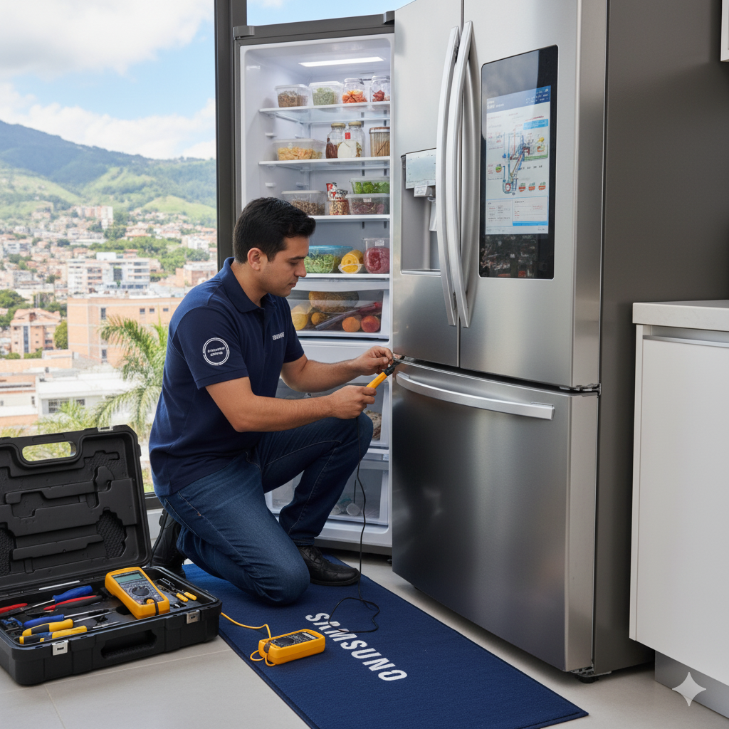 Reparación de nevera Samsung Digital Inverter a domicilio en Osorno, Chile
