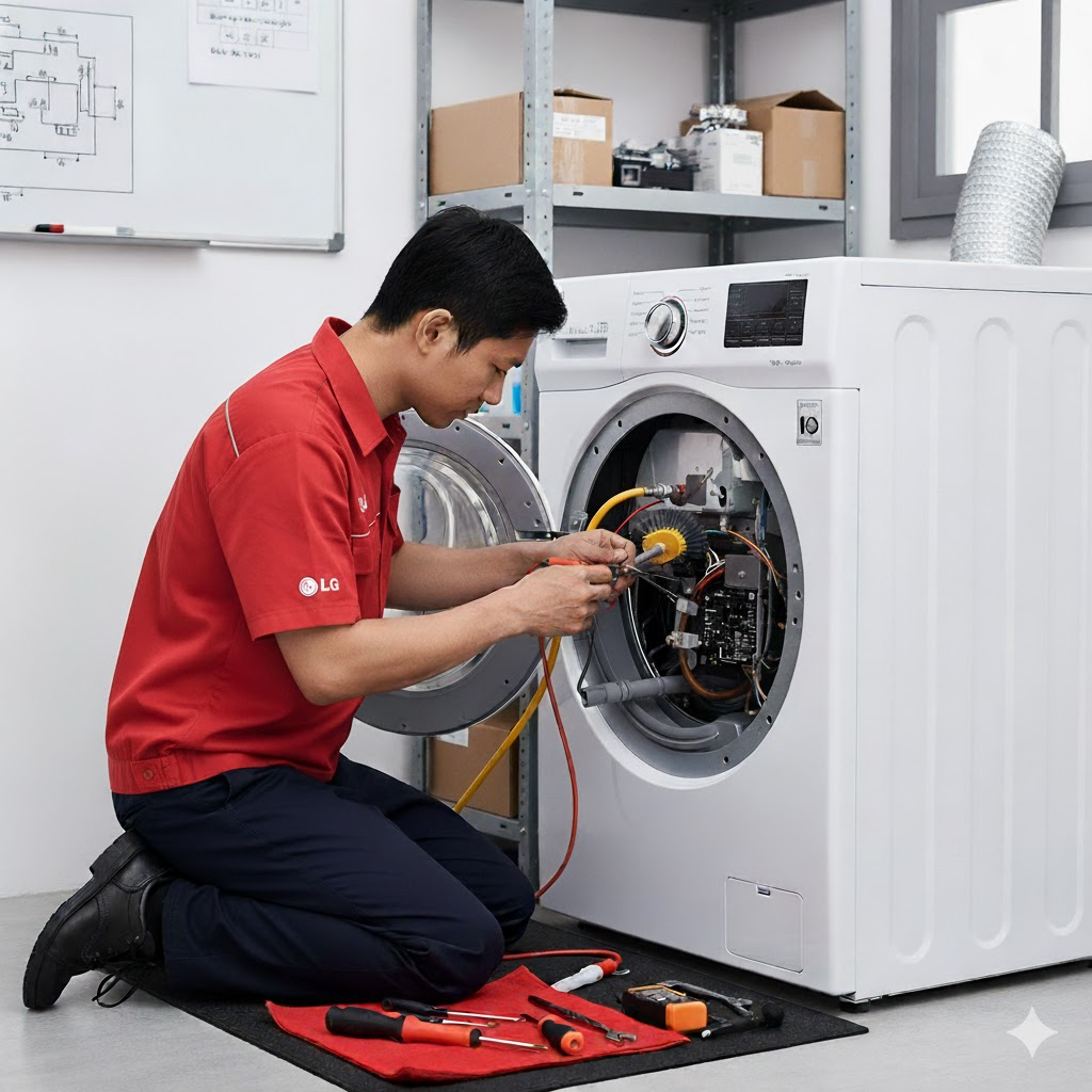 Mantenimiento secadora lg cali gas