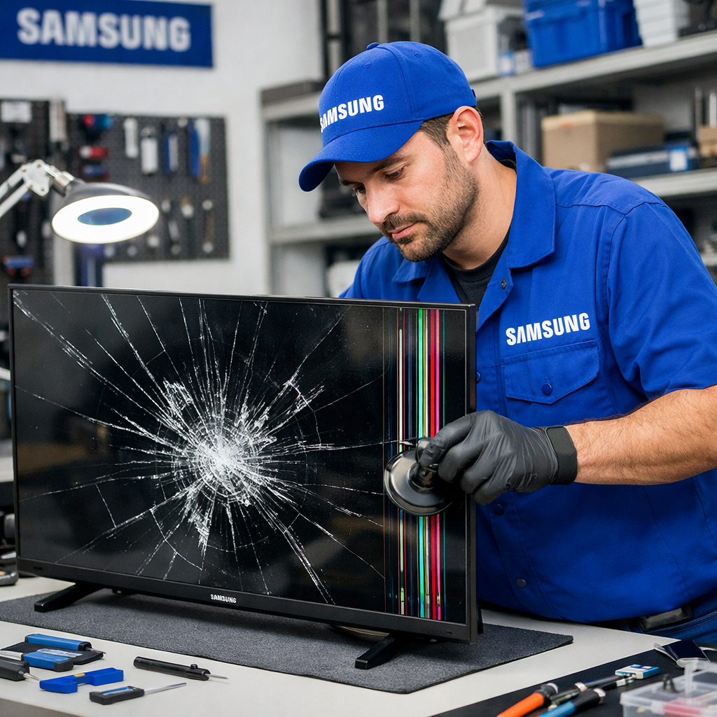 Reparación oficial de pantallas Samsung QLED y OLED en Costa Rica