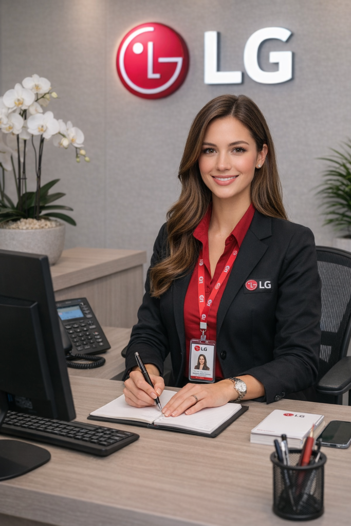 Técnico Especializado del Taller Autorizado LG reparando una Refrigeradora InstaView en Costa Rica