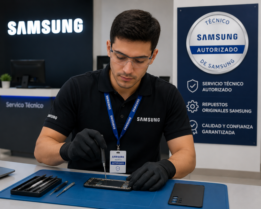 Soporte técnico logístico de Samsung despachando repuestos y coordinando técnicos en la GAM de Costa Rica