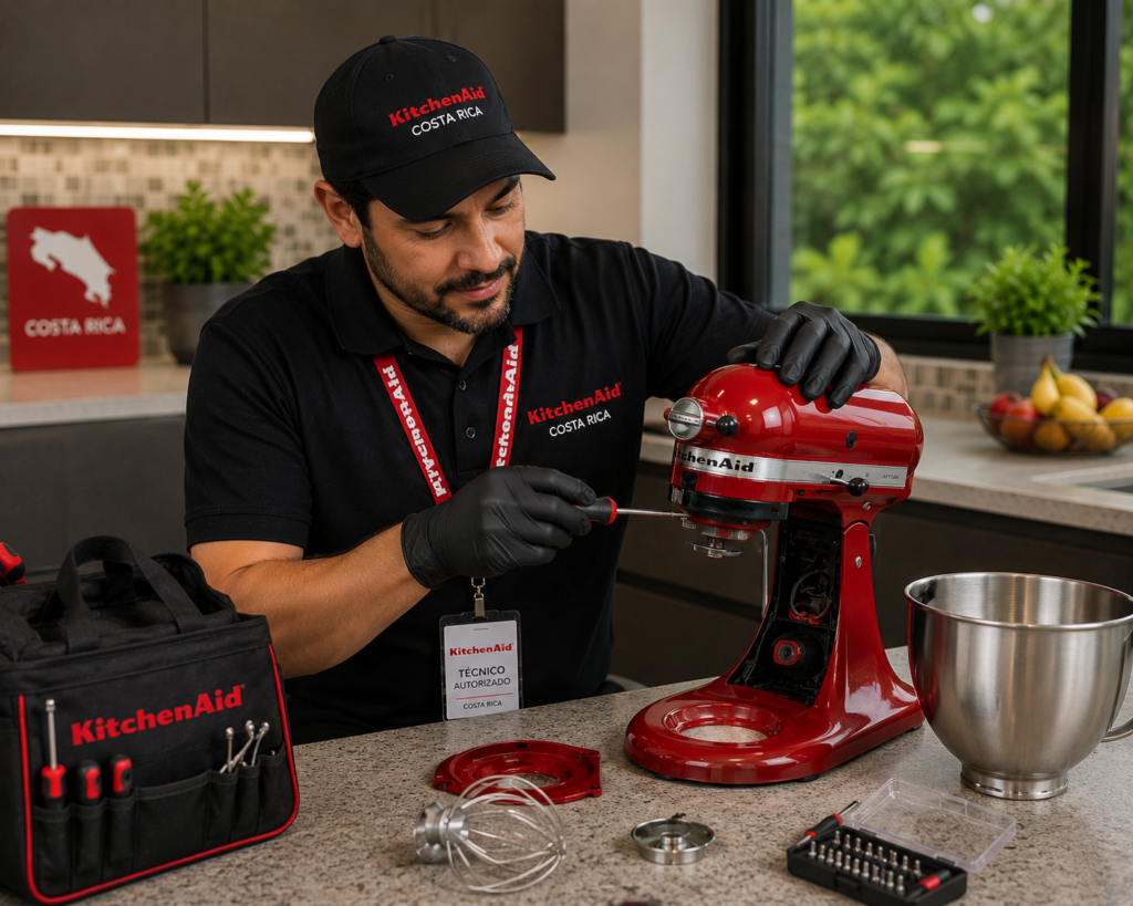 Mantenimiento preventivo y reparación de batidoras KitchenAid Artisan en Costa Rica