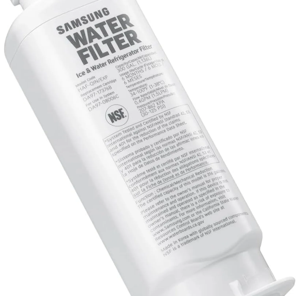 Filtro de agua genérico falso para nevera Samsung riesgos y daños