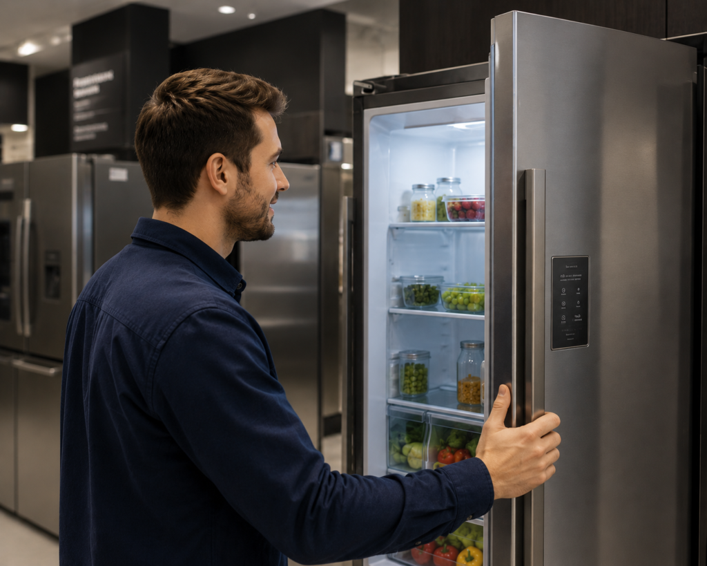 Ingeniero revisando equipo de refrigeración