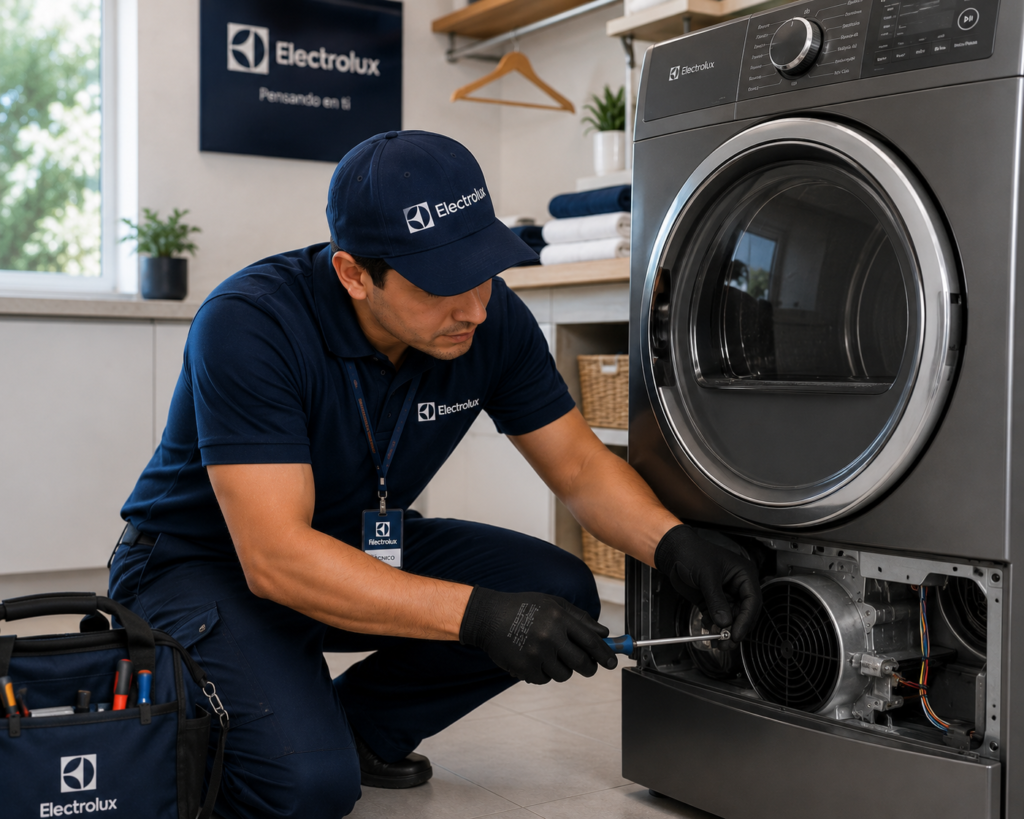 Ingenieros técnicos certificados oficiales de Electrolux Panamá en taller de reparación