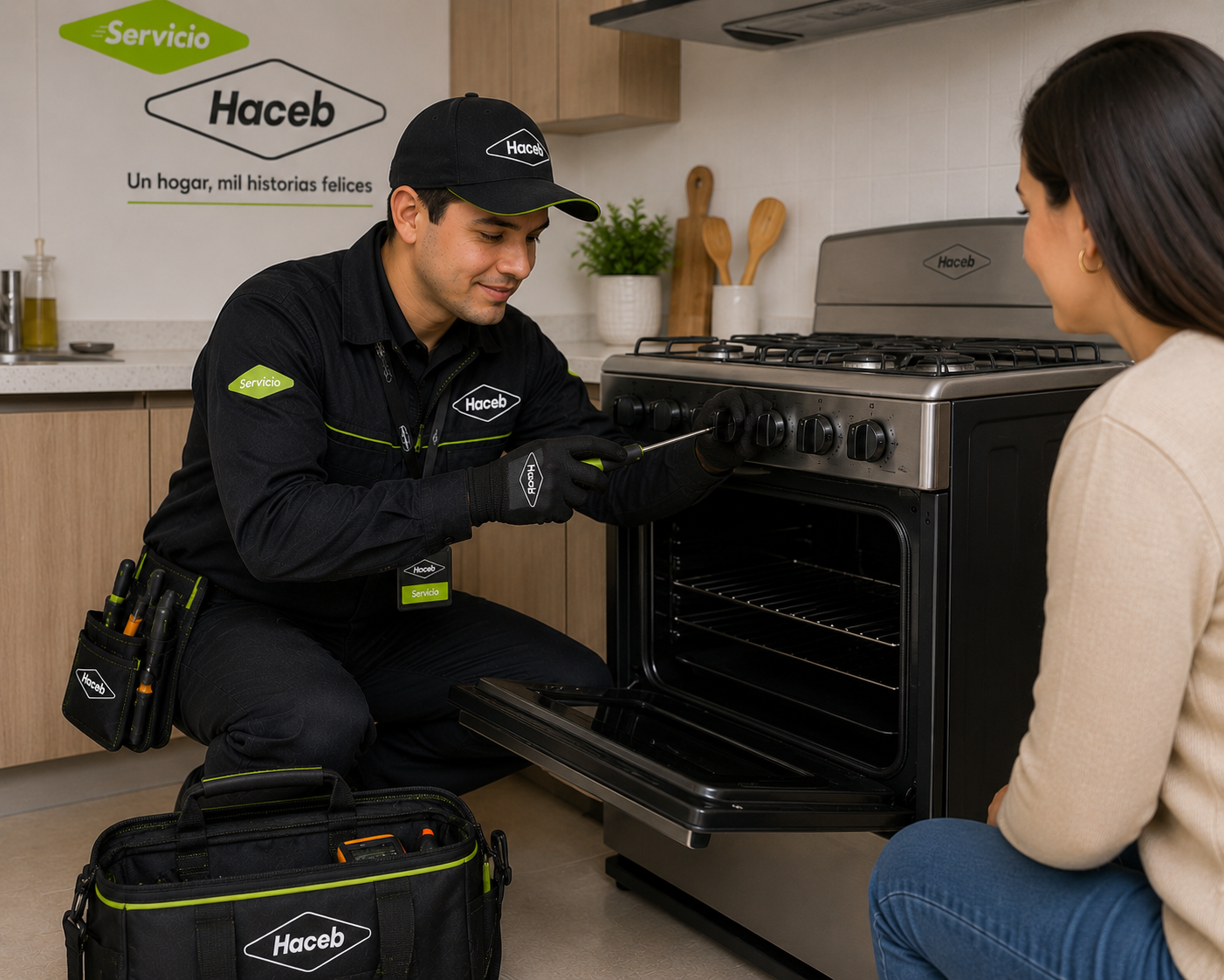 Reparación de estufas a gas Haceb, hornos y cubiertas con servicio a domicilio en Bucaramanga